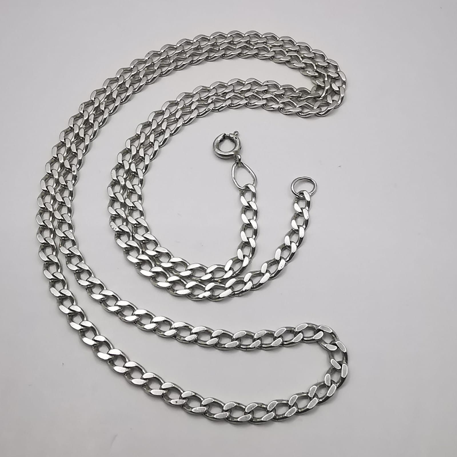 Sterling Silver Vintage Chain, 925 Sterling Silver, Signed 18,31g Size ONE SIZE - 1 Thumbnail