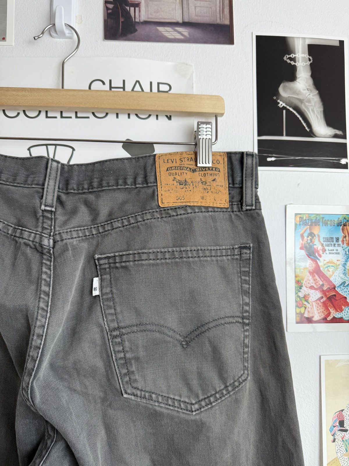 Levi's × Levi's Vintage Clothing Vintage Levi’s 505 washed baggy pants 33x32 streetwear skate Size US 33 - 3 Thumbnail