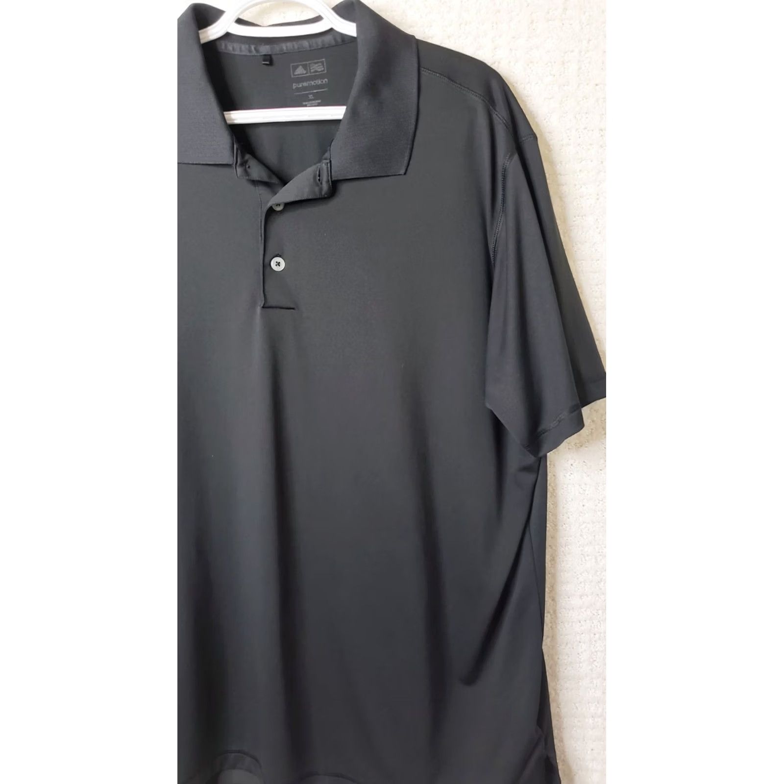 Adidas Adidas Golf Shirt Polo Men's XL Black Short Sleeve Puremotion Smooth Size US XL / EU 56 / 4 - 3 Thumbnail