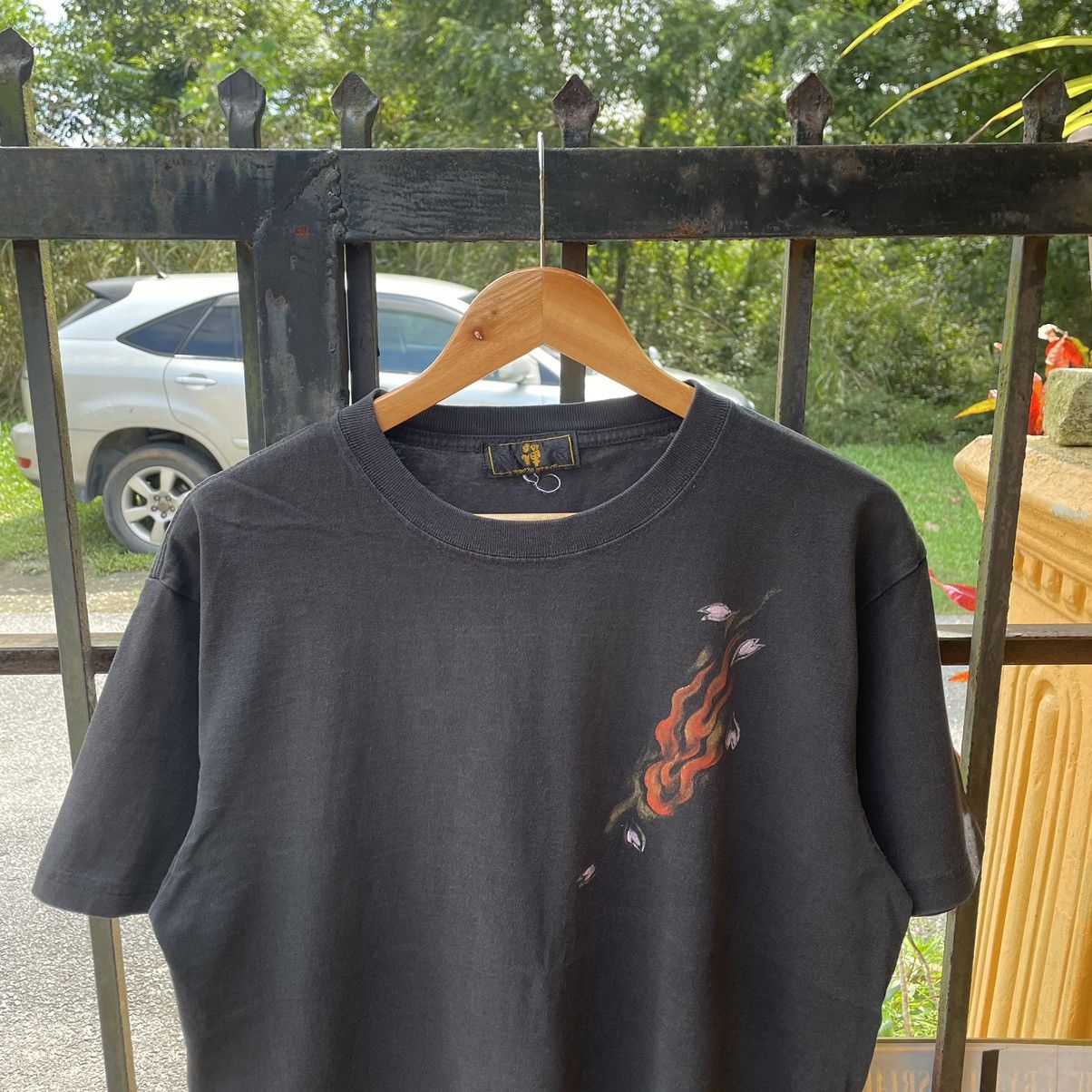 Japanese Brand × Vintage 🔥🇯🇵Kyoto Styles Big Motive Mystical Demon Cat Sukajan Tee Size US L / EU 52-54 / 3 - 3 Thumbnail