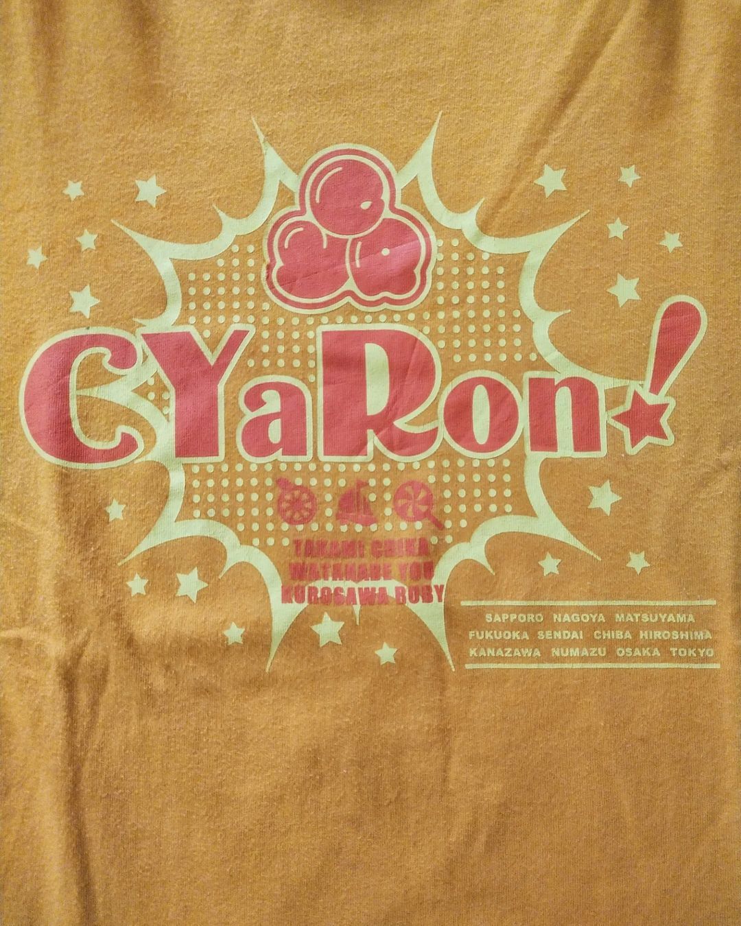 Anime × Japanese Brand Love Live! Cyaron Fan Meeting 2018 Anime Idol Tees Size US XL / EU 56 / 4 - 2 Thumbnail