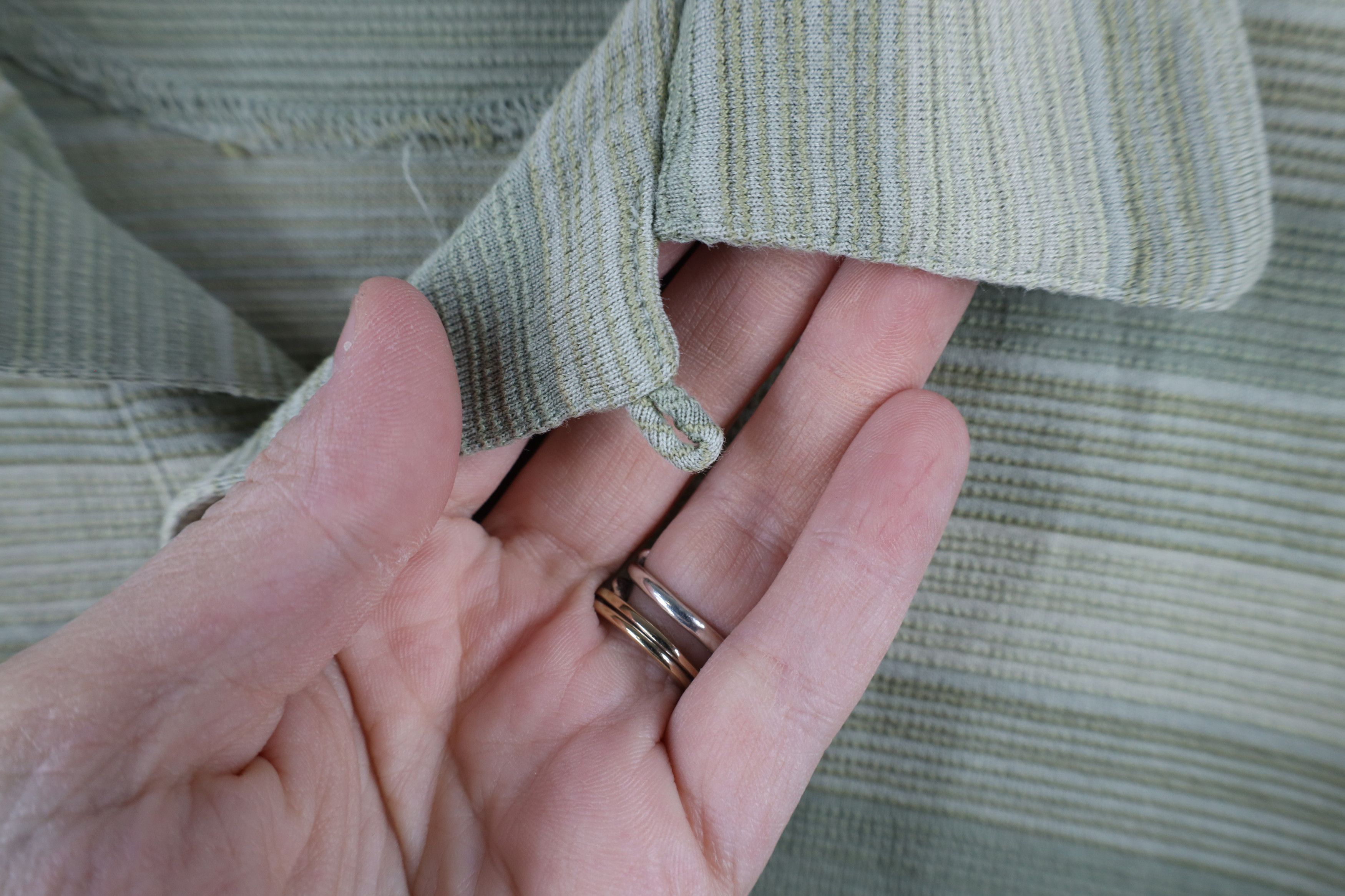 Tommy Bahama × Vintage Vintage Tommy Bahama Looped Collar Silk Blend Striped Polo Size US L / EU 52-54 / 3 - 6 Thumbnail
