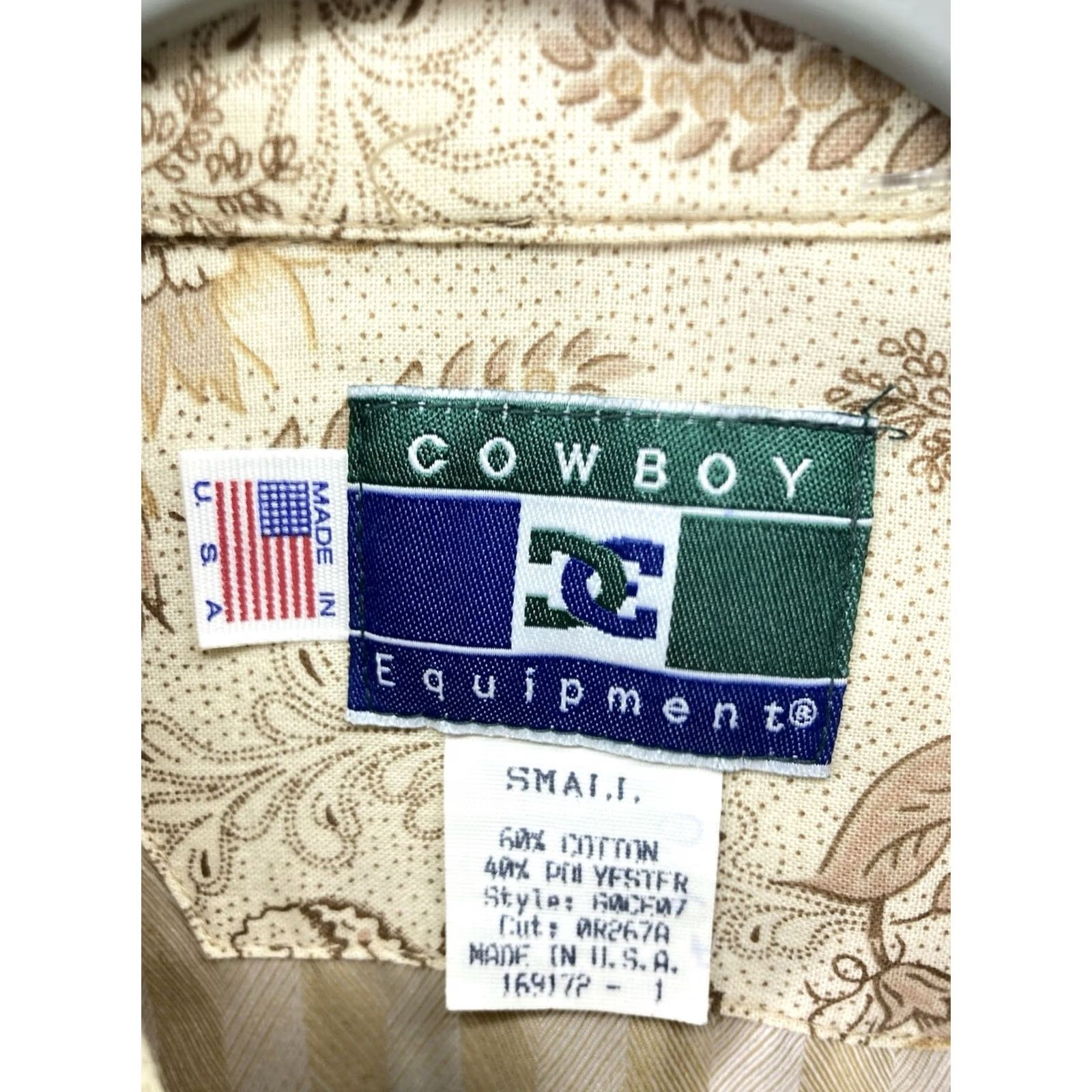 Equipment Cowboy Equipment Pearl Snap Shirt Men Size S Gold Stripe Western Embroidered Long Sleeve Vintage USA Size US S / EU 44-46 / 1 - 6 Thumbnail