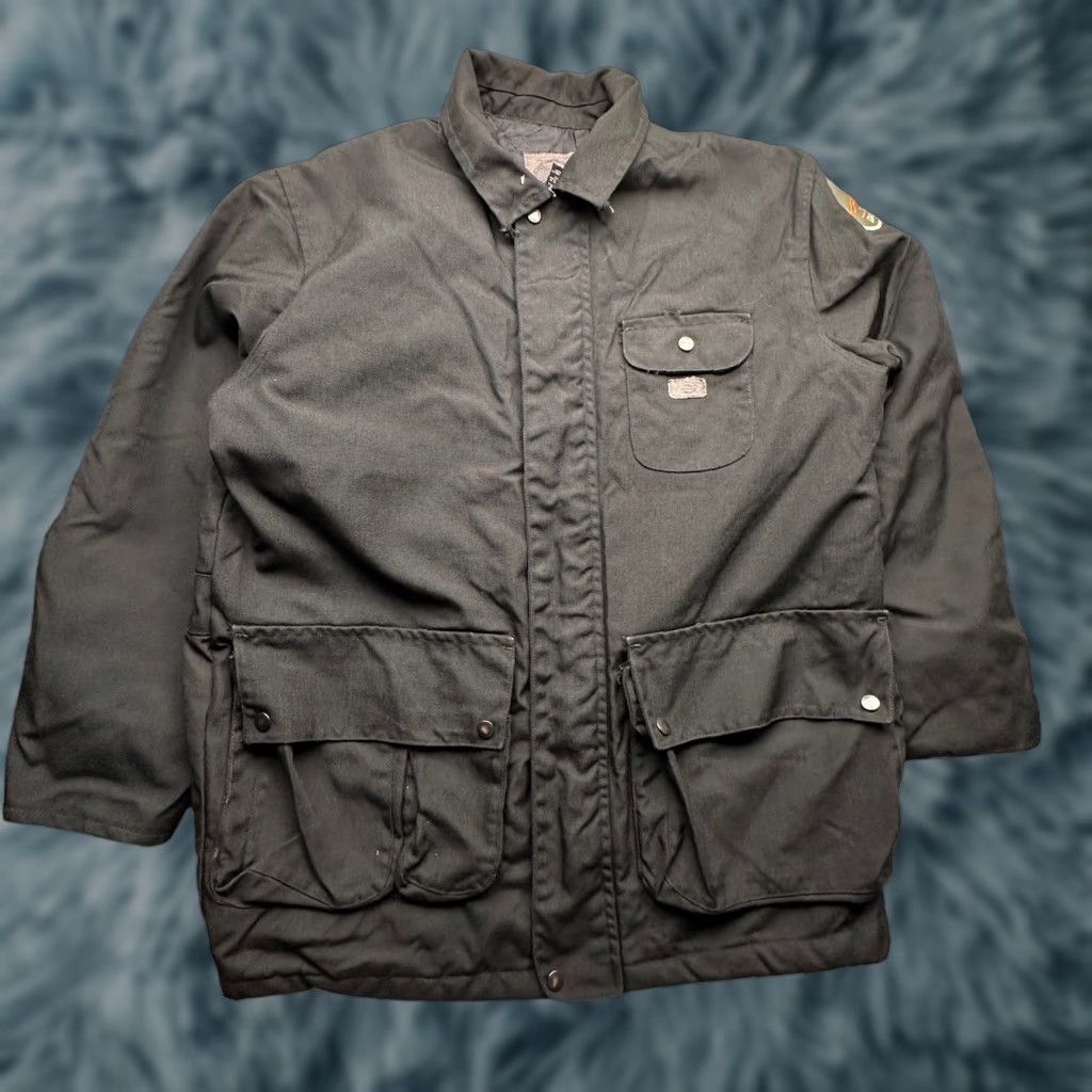 Dickies Dickies Dallas Zoo Patch Jacket Black Cordura Men Large Nylon Quilted Lining Workwear Chore Coat Size US L / EU 52-54 / 3 - 1 Thumbnail