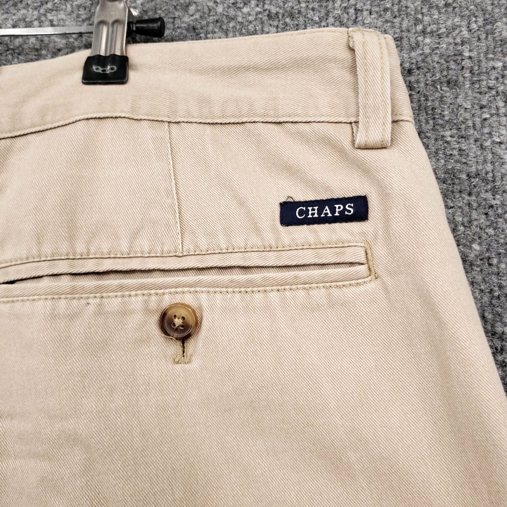 Chaps Chaps Shorts Mens 40 Beige Chino Mid Rise Flat Front Cotton Pockets Casual Size US 40 / EU 56 - 7 Thumbnail