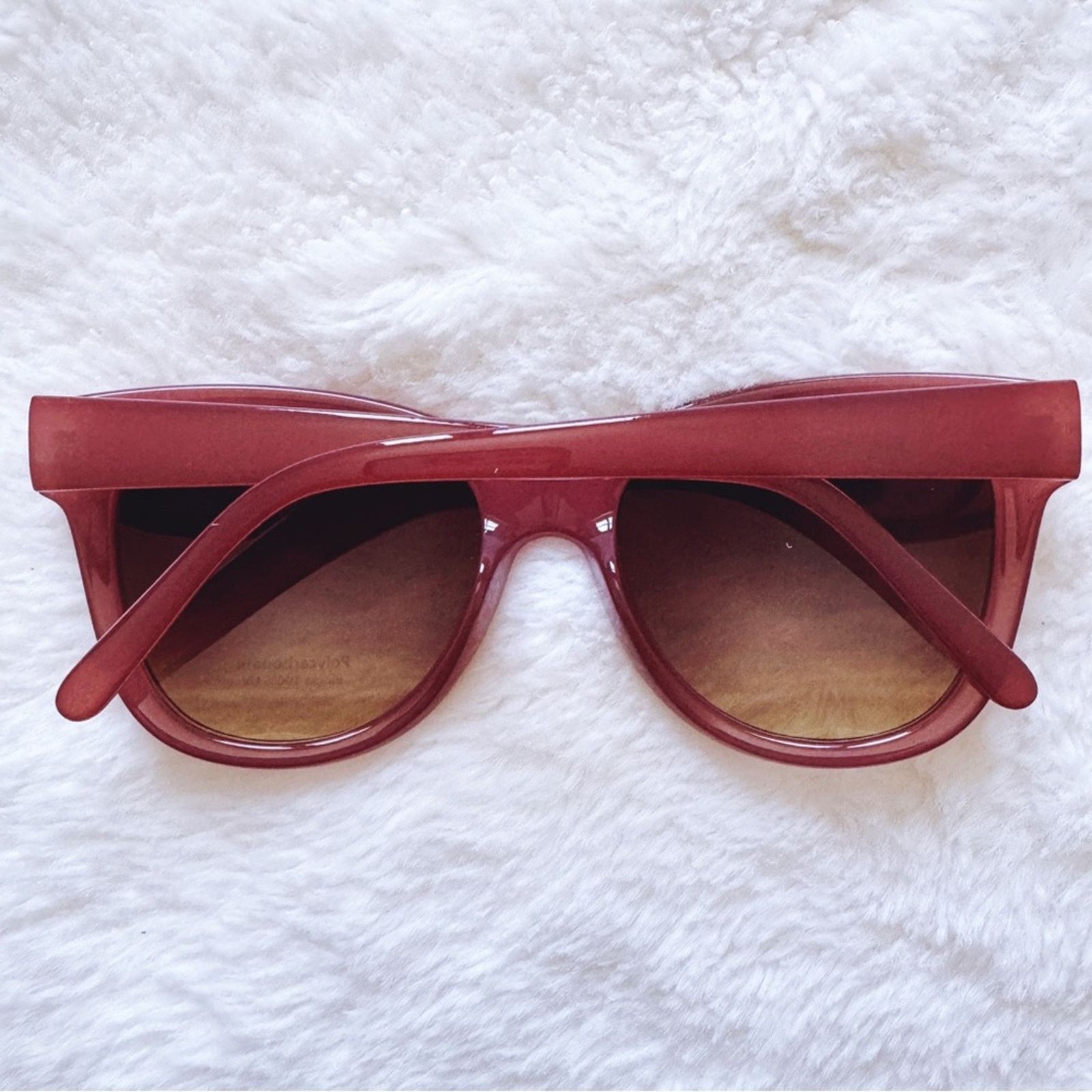 Other Mina Burgundy Brown Chic Sunglasses Size ONE SIZE - 12 Thumbnail