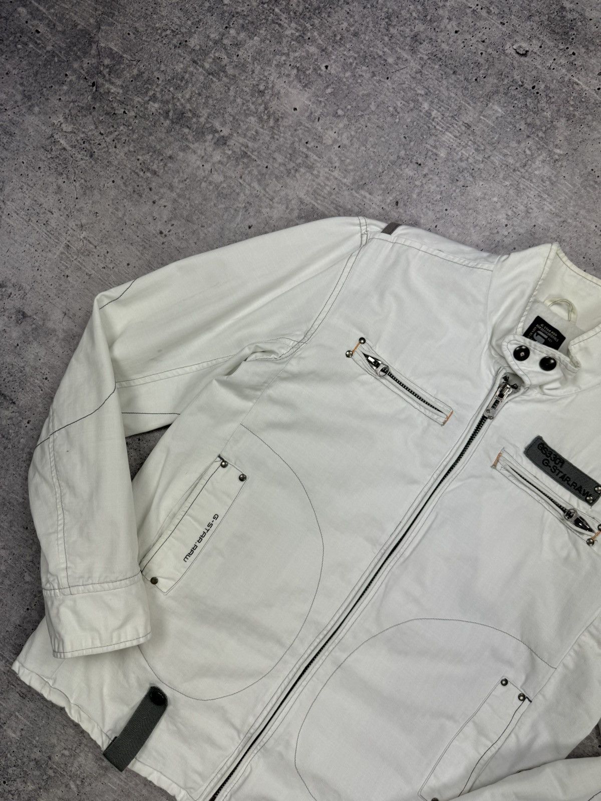 G-Star × Vintage Vintage G-Star Raw Big Back Logo 90s Y2K Style Bomber Jacket Size US M / EU 48-50 / 2 - 6 Thumbnail