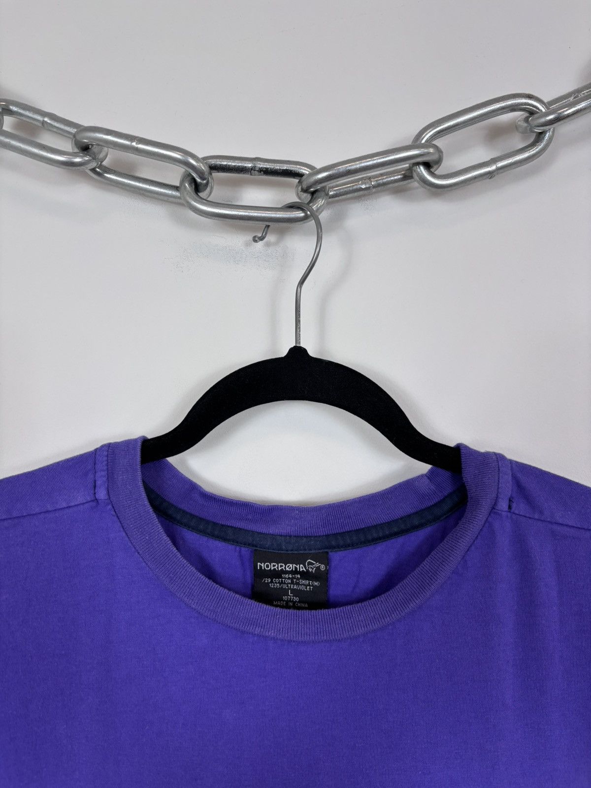Norrona Norrona Men’s Ultraviolet Purple Cotton Outdoor T-Shirt Tee Size US L / EU 52-54 / 3 - 4 Thumbnail