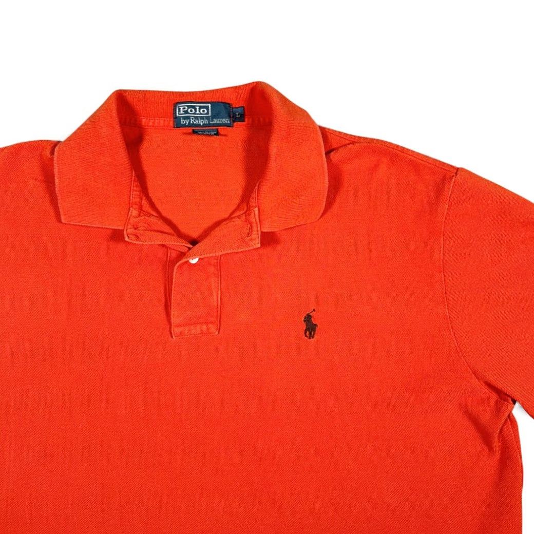 Polo Ralph Lauren VINTAGE Polo Ralph Lauren Shirt Adult LARGE Orange Long Sleeve Pony 90s Mens Size US L / EU 52-54 / 3 - 2 Thumbnail