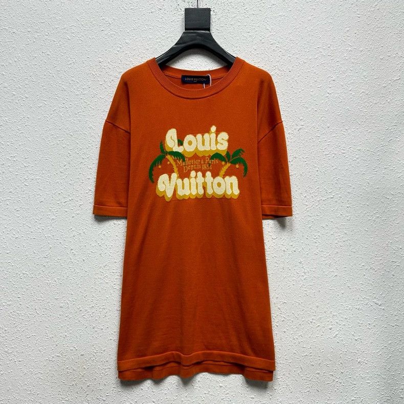 Louis Vuitton Louis Vuitton Palm Tree Knit Short Sleeve-dmc Size US XXL / EU 58 / 5 - 1 Thumbnail