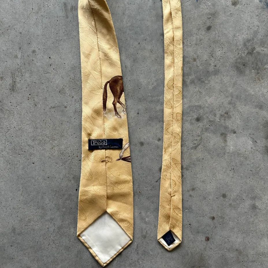 Polo Ralph Lauren Vintage Polo Ralph Lauren Outdoors Sportsman Equestrian Tie Size ONE SIZE - 4 Thumbnail