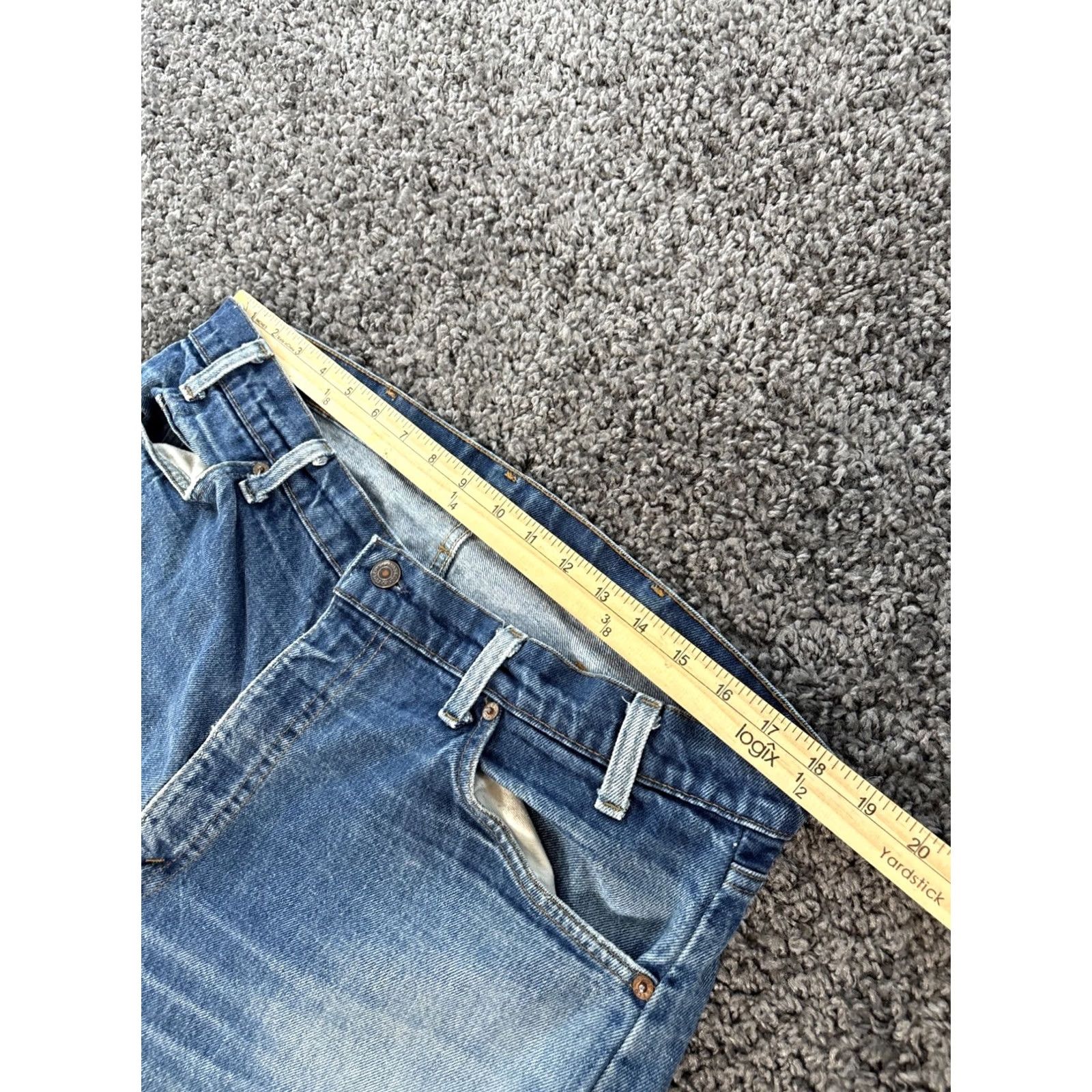 Levi's VINTAGE Levi's 550 Jeans Mens 38x32 Relaxed Tapered 90s Orange Tab Thrashed Med Jeans Mens Blue 90s Bohemian Grunge Festival Southwestern USA Levi's Size US 38 / EU 54 - 4 Thumbnail