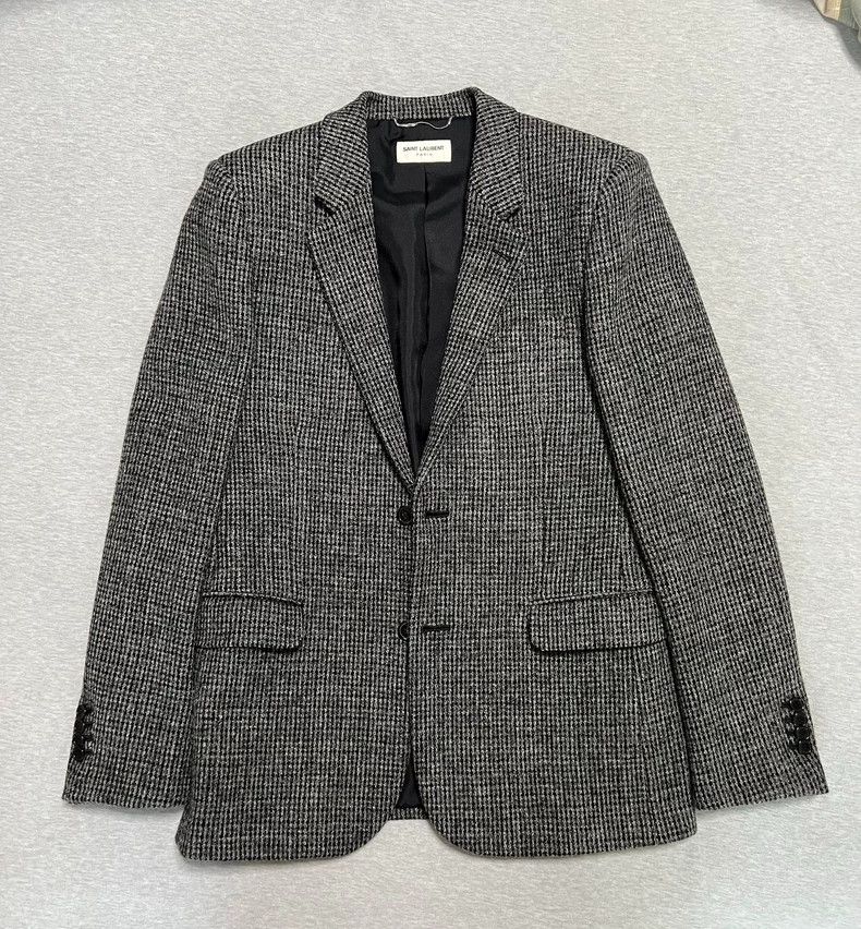 Saint Laurent Paris Saint laurent paris Fall/Winter 2014 Flush Neck Two-Button Size 48R - 2 Thumbnail