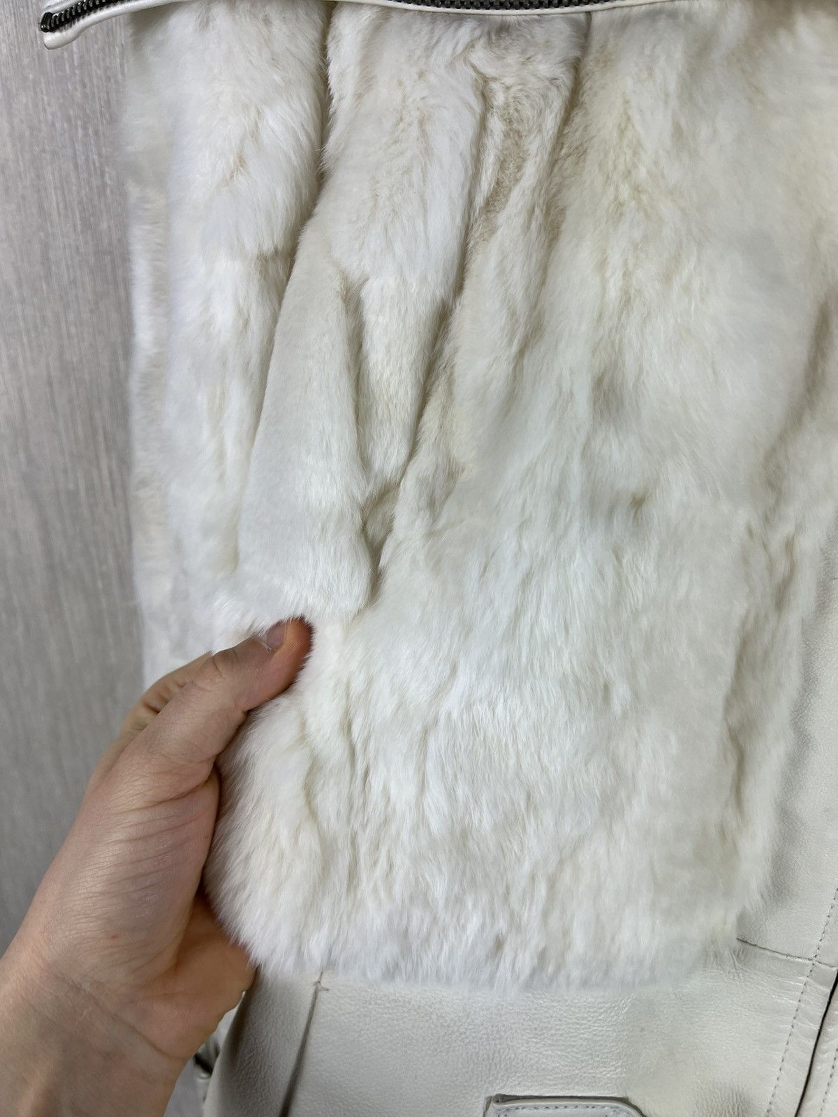 Vintage Vintage Conbipel y2k fur leather belt cropped jacket retro Size S / US 4 / IT 40 - 14 Thumbnail