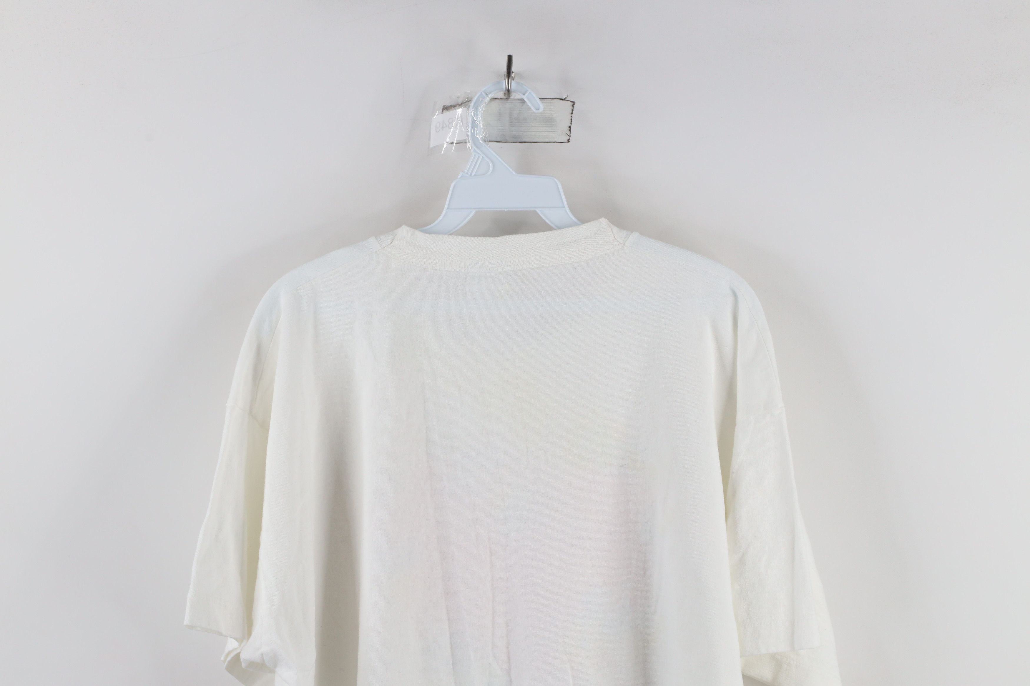 Vintage Vintage 90s Streetwear Heart Flower T-Shirt White USA Size XL / US 12-14 / IT 48-50 - 9 Thumbnail