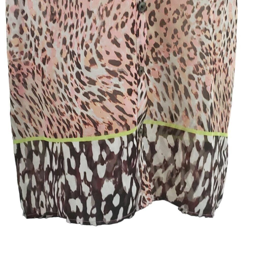 Designer CT1778 Cabi Sleeveless Animal Print Lightweight Top S Size S / US 4 / IT 40 - 3 Thumbnail
