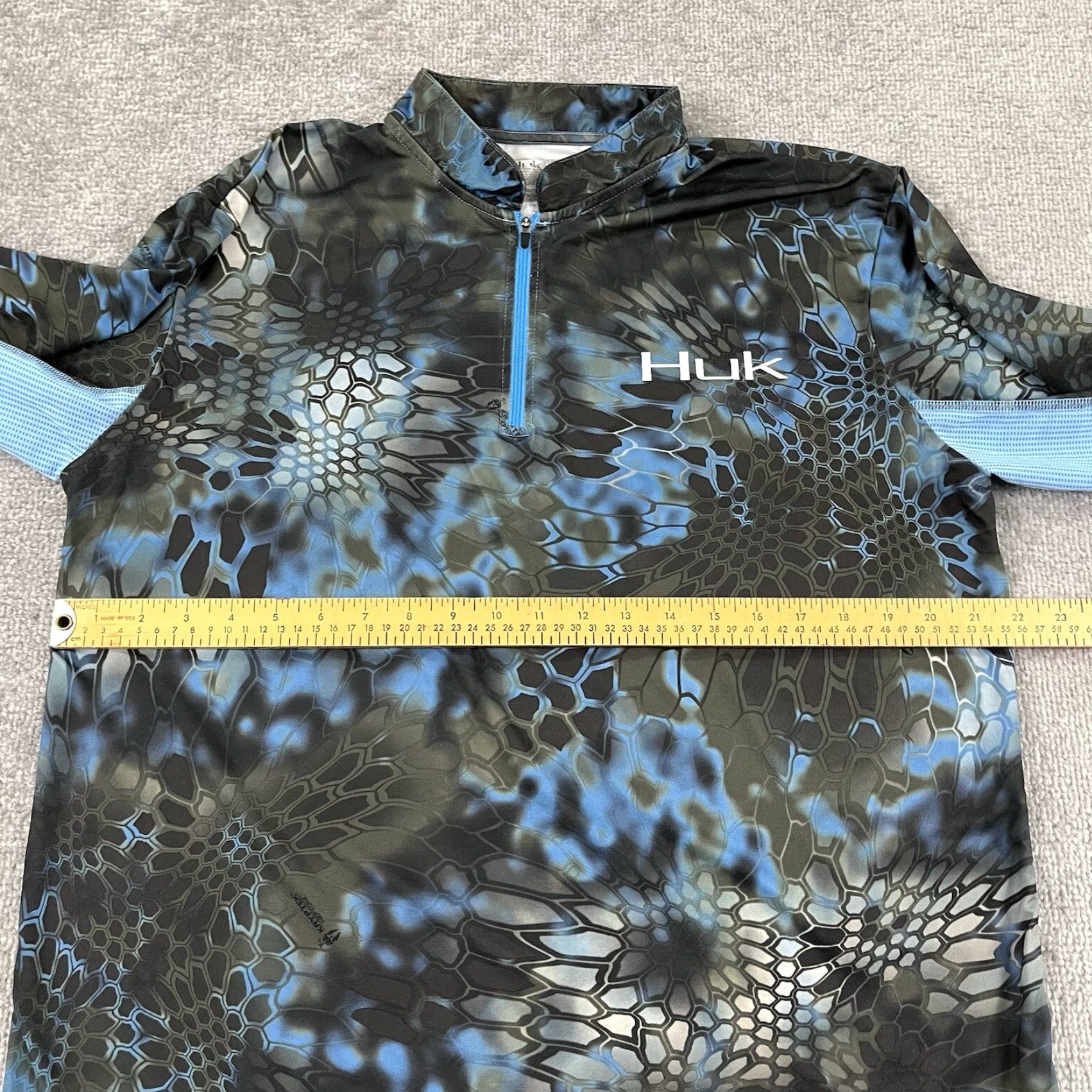 Vintage HUK Jacket Mens Medium Kryptek Camo Fishing Performance Sport 1/4 Zip Pullover Size US M / EU 48-50 / 2 - 4 Thumbnail