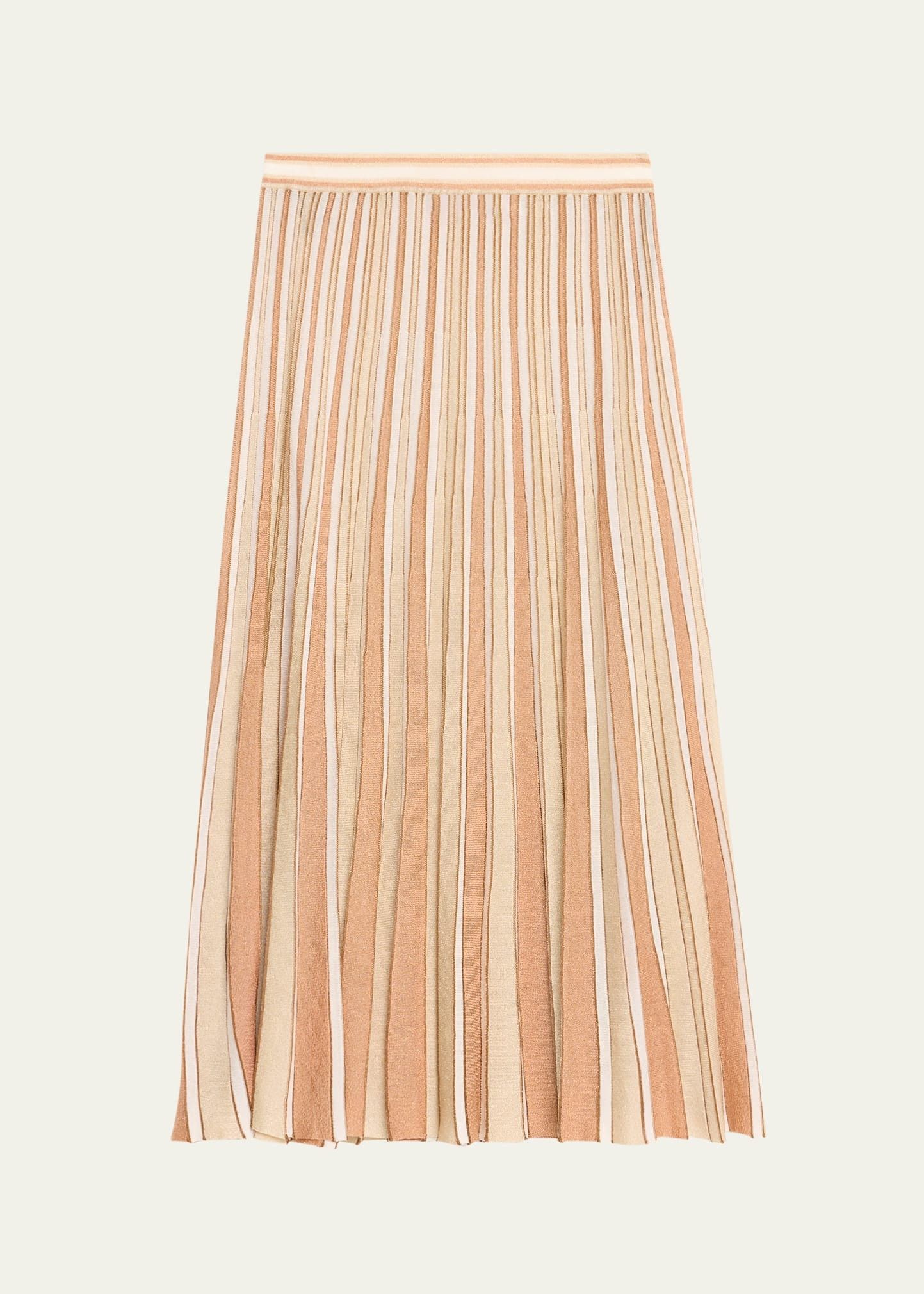Zimmermann oc11z1025 Crush Metallic Stripe Skirt in Multicolor Size 27" / US 4 / IT 40 - 1 Thumbnail