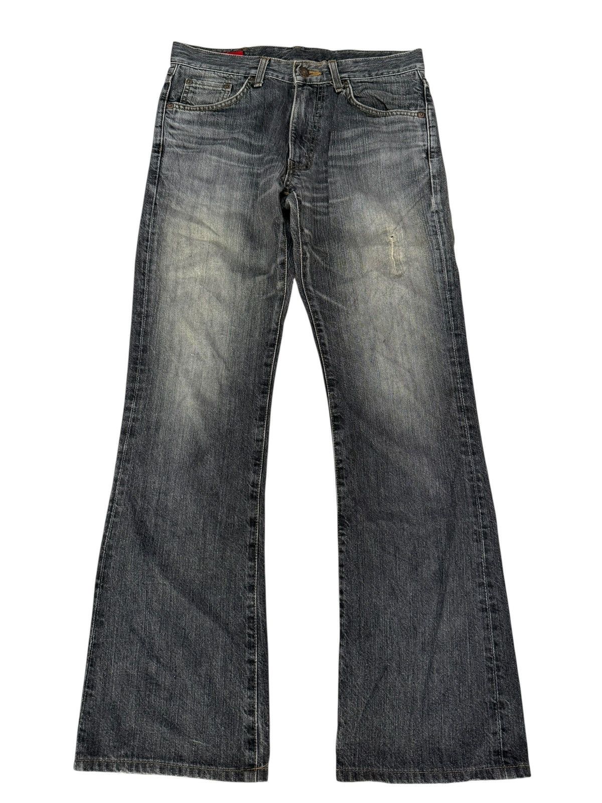 Edwin Flared Jeans Edwin 503 Japan Distressed Boot Cut Denim Size US 29 - 7 Thumbnail