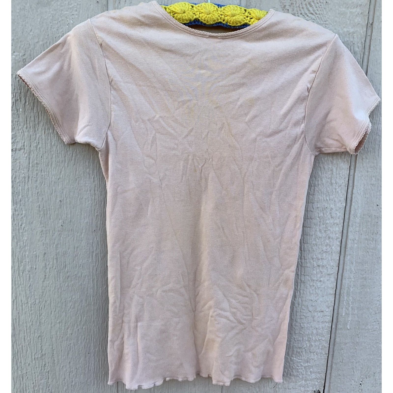 Vintage VINTAGE Gunze T-Shirt Tee Undershirt Inner Shirt Short Sleeve L Beige V-Neck Women Regular Cotton Or A Blend Of Mens? Size L / US 10 / IT 46 - 5 Thumbnail