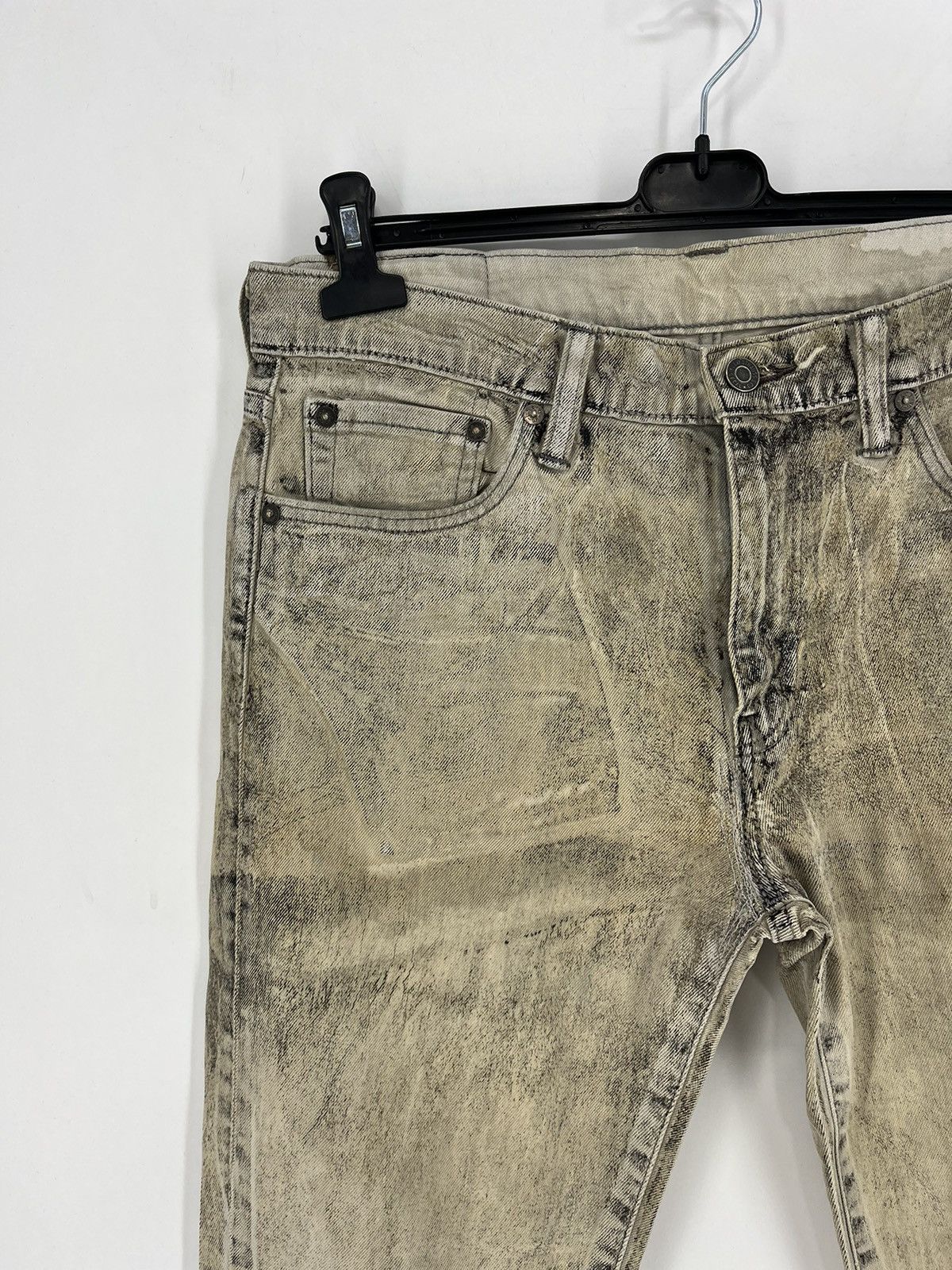 Levi's × Levi's Vintage Clothing Vintage Levis 511 Beige Dirty Jeans Levi's Faded Denim Size US 33 - 7 Thumbnail