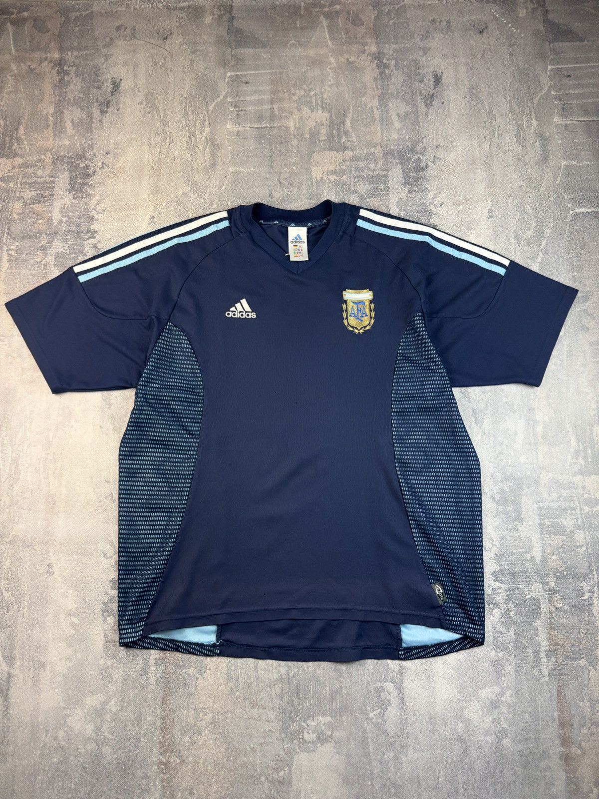 Adidas Argentina 2002/03 Away Football Soccer Jersey Shirt Adidas Size US XL / EU 56 / 4 - 1 Thumbnail