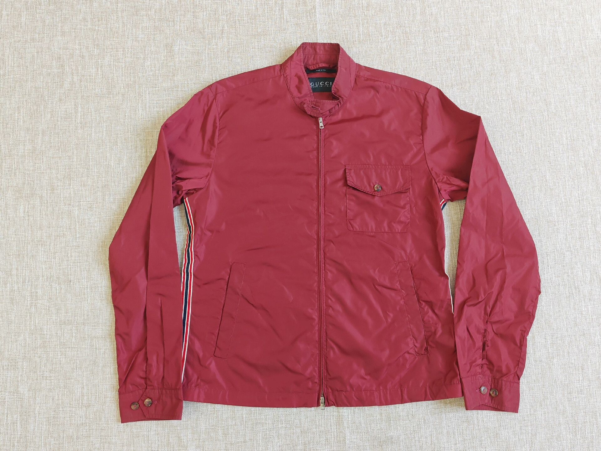 Gucci Gucci Men's Red Zip Jacket Size US S / EU 44-46 / 1 - 1 Thumbnail