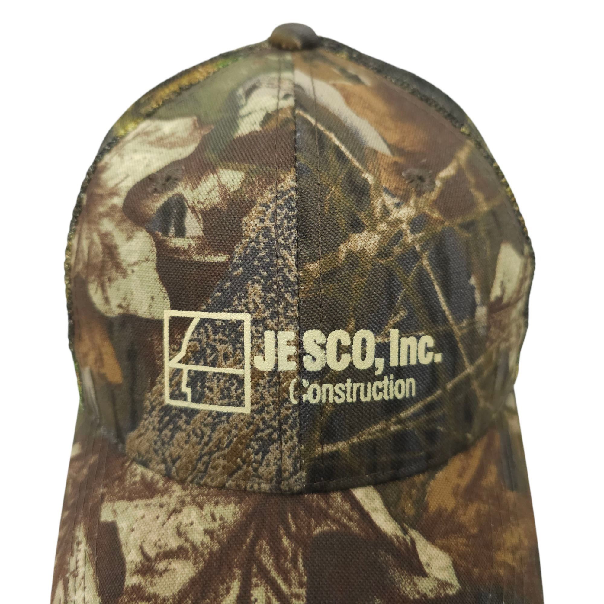 Other JESCO Construction Camo Mesh Strapback Cap Logo Trucker Hat Size ONE SIZE - 9 Thumbnail