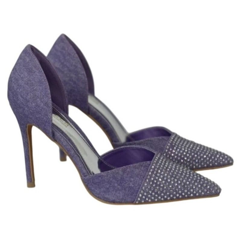 Other KAYLEEN / Net-26 / Purple / Rhinestone / Pointed-Toe High He Size US 7.5 / IT 37.5 - 1 Thumbnail