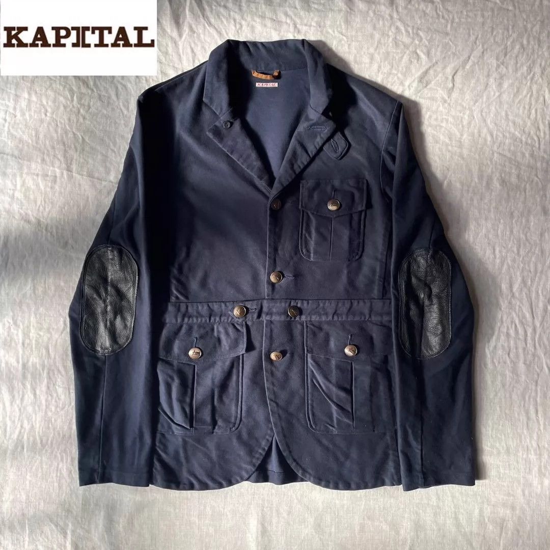 Kapital kapital Leather patch suit jacket Size US M / EU 48-50 / 2 - 1 Thumbnail