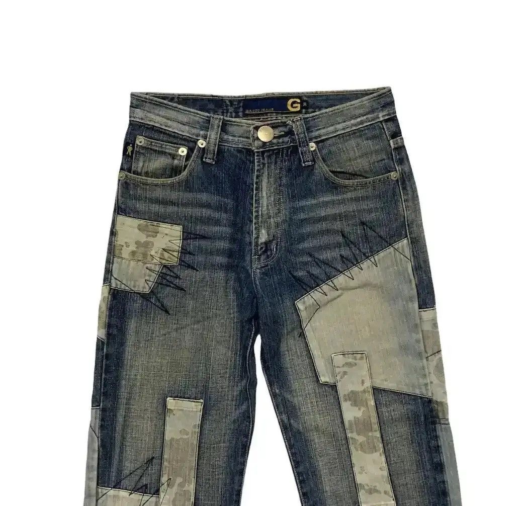 If Six Was Nine W29 L32🔥VINTAGE GAZOZ JEANS PATCHWORK VERY RARE DENIM PANTS Size US 29 - 2 Thumbnail