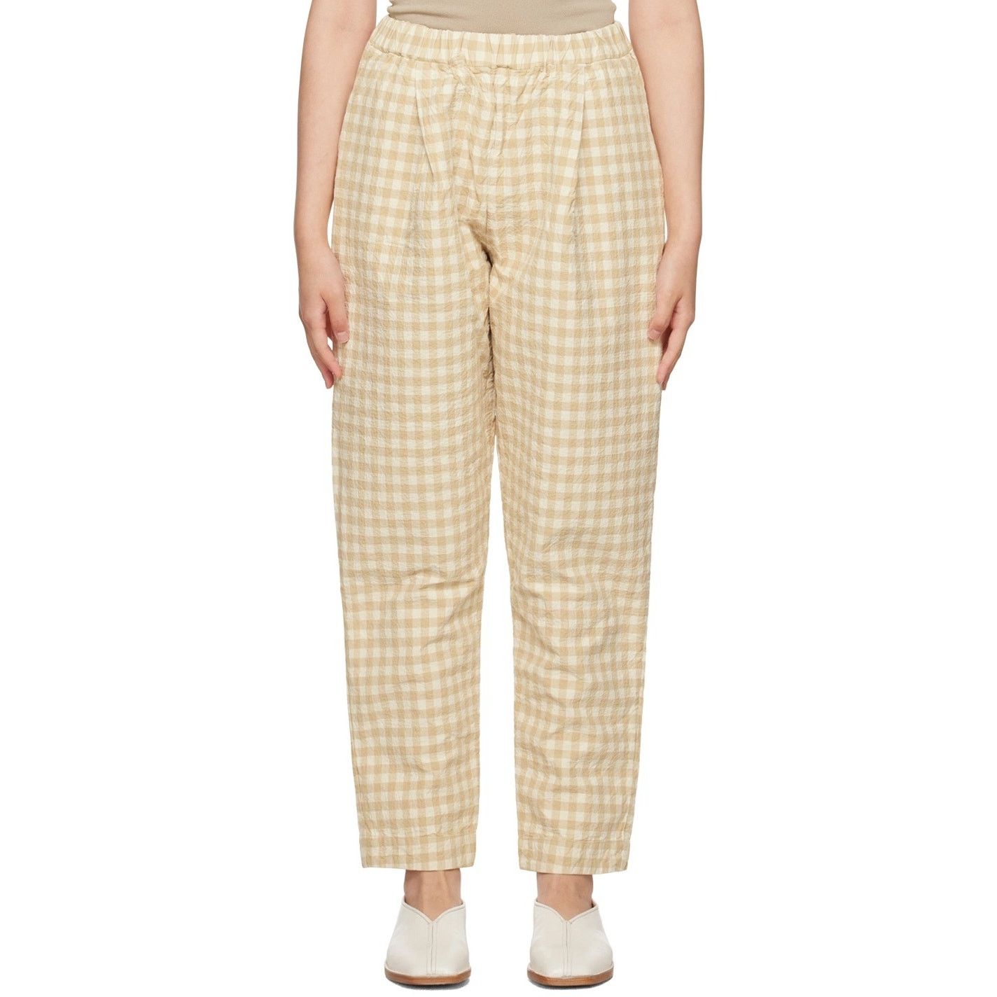 Casey Casey CASEY CASEY Beige Verger Pull On Trousers Sz XS Size 25" / US 0 / IT 36 - 1 Thumbnail