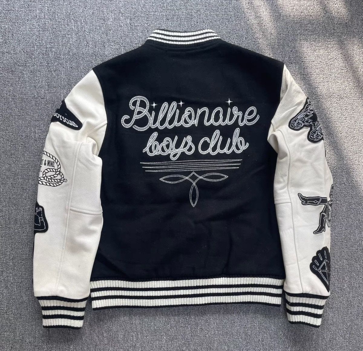 Billionaire Boys Club Billionaire Boys Club Leather Baseball Puffer Jacket Size US L / EU 52-54 / 3 - 3 Thumbnail