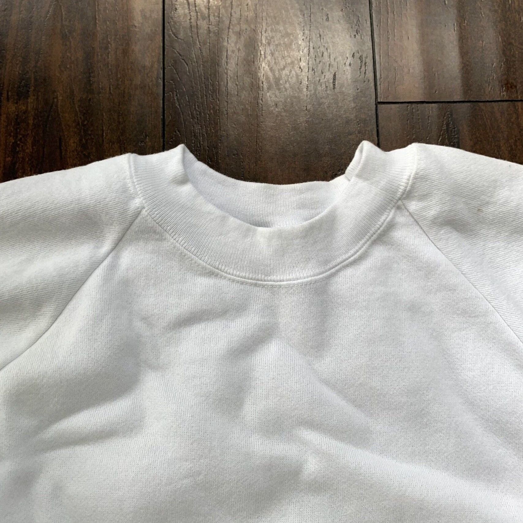 Vintage VINTAGE Oneita BLANK White Sweatshirt T-Shirt 90s Rap Jumper Crew Neck Mens L White 90s Vintage Men Size US L / EU 52-54 / 3 - 3 Thumbnail