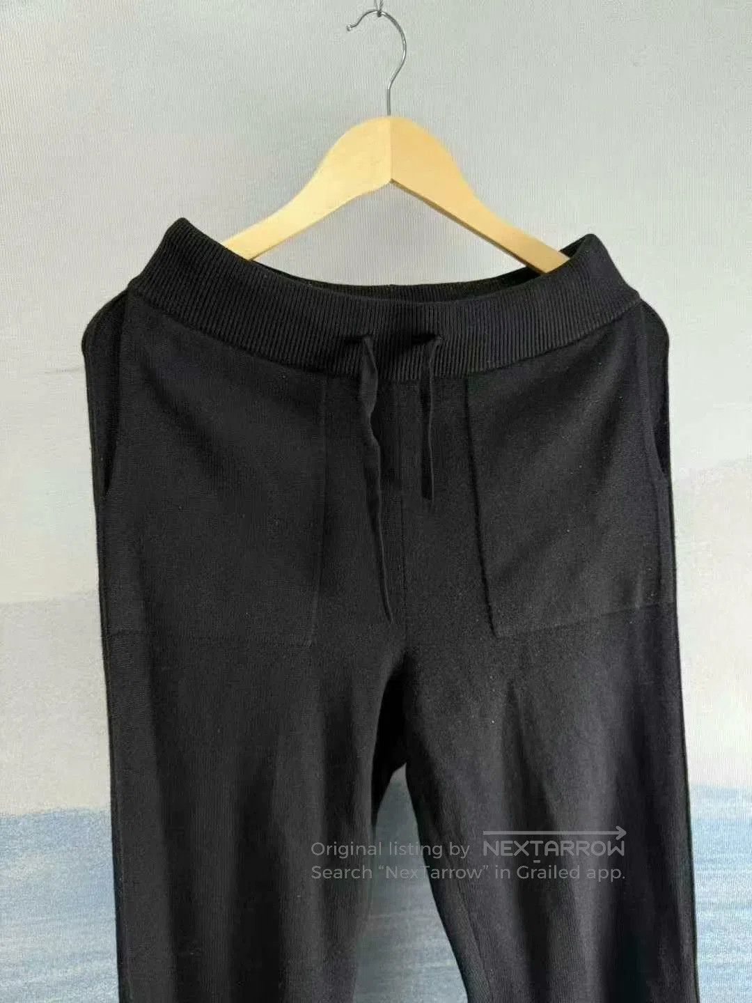 Louis Vuitton louis vuitton black cashmere pants size small. Size 23" - 2 Thumbnail