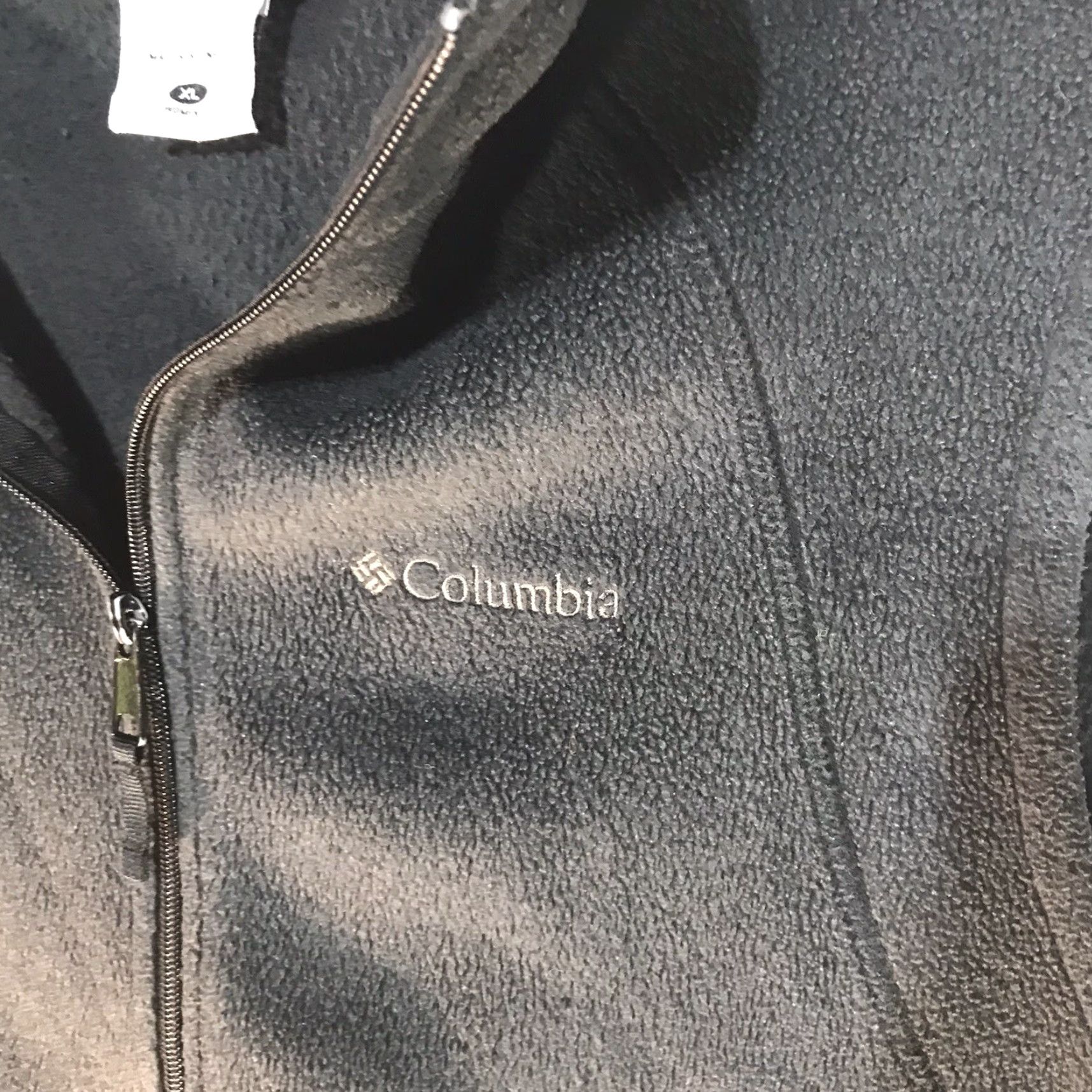 Vintage Columbia Vest Womens XL Black Fleece Full Zip Indonesia Size XL / US 12-14 / IT 48-50 - 2 Thumbnail