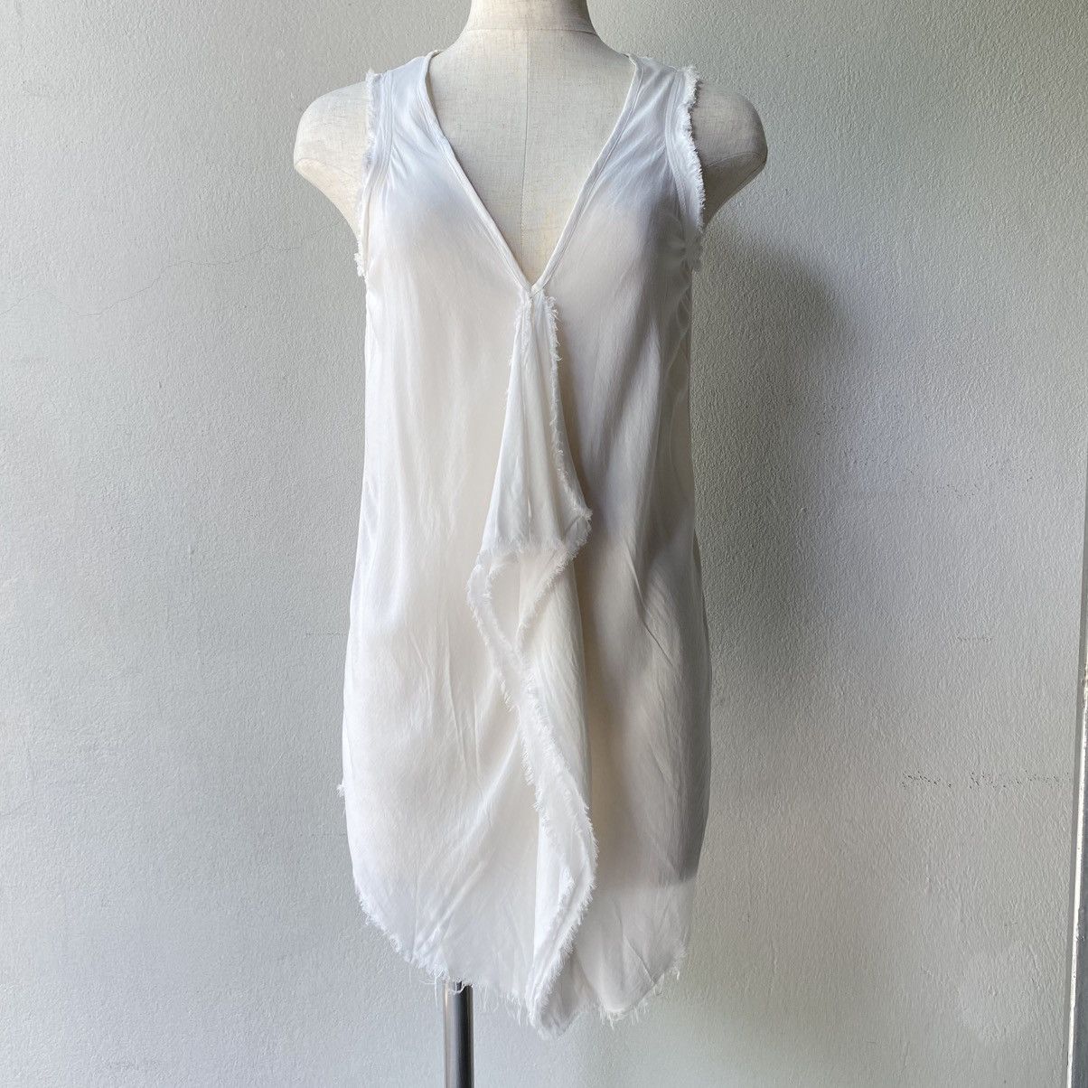 Diesel DIESEL White Ruffled Sleeveless Blouse Size S / US 4 / IT 40 - 11 Thumbnail