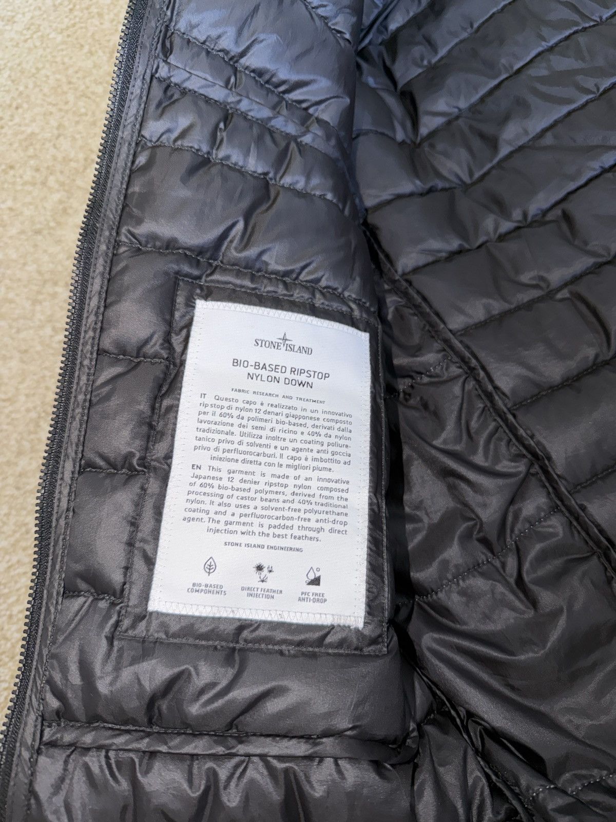Stone Island Stone Island Ripstop Nylon Down Jacket - Olive Green Size US M / EU 48-50 / 2 - 4 Thumbnail