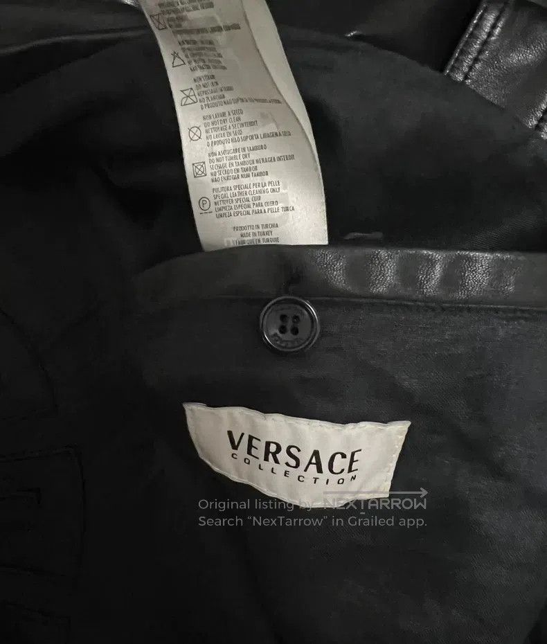 Versace Versace Genuine leather coat Size US L / EU 52-54 / 3 - 8 Thumbnail