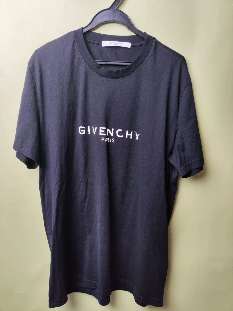 Givenchy Givenchy Distressed Black Crew Neck Hooded Sweatshirt, Siz Size US L / EU 52-54 / 3 - 1 Thumbnail