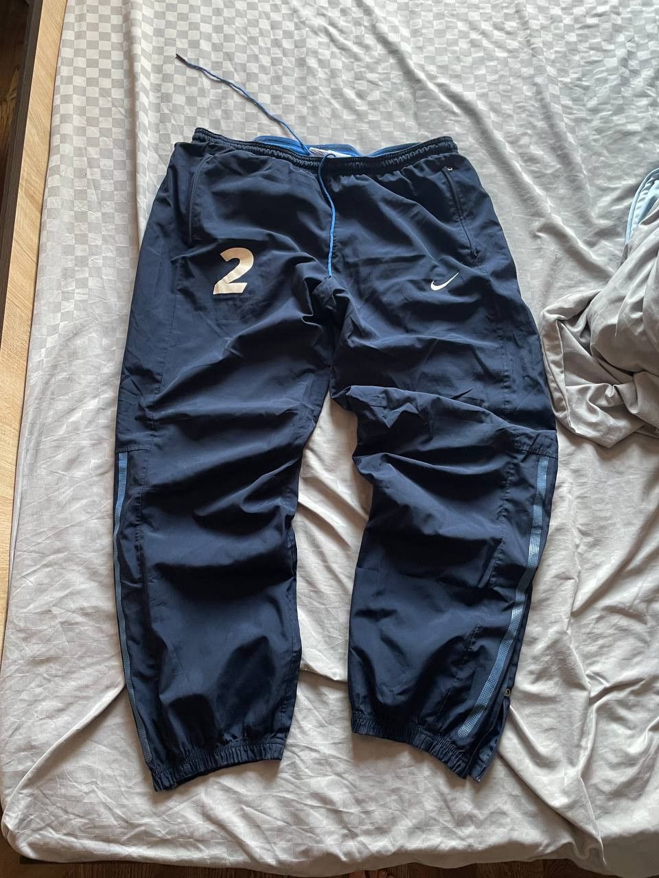 Nike Vintage Nike Trackpants Baggy Y2K Drill Style Size US 38 / EU 54 - 1 Thumbnail