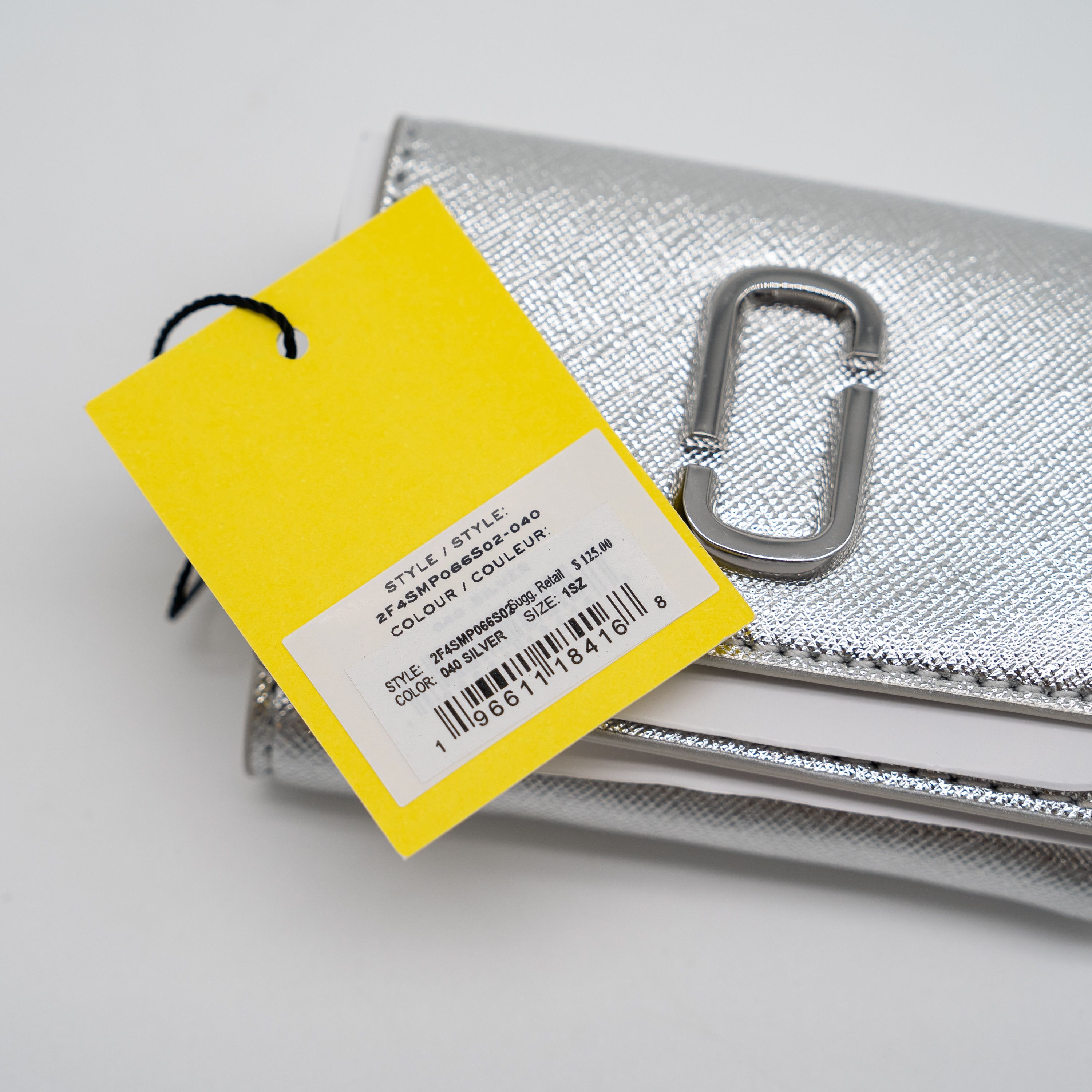 Marc Jacobs Marc Jacobs mini The Utility Snapshot Wallet Trifold Silver Size ONE SIZE - 6 Thumbnail