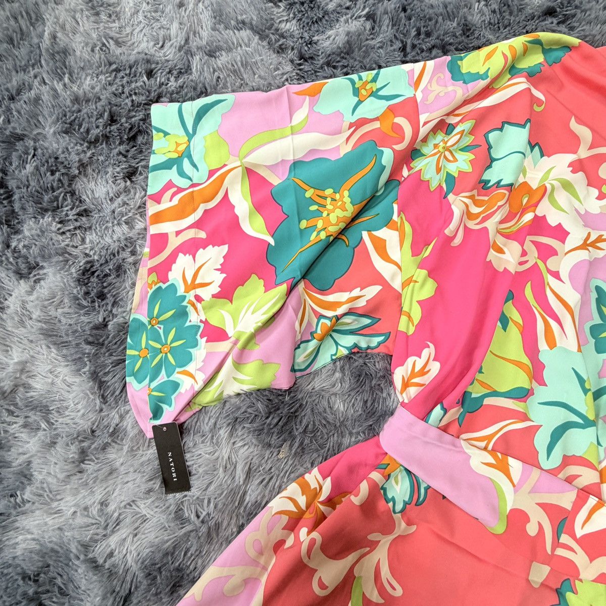 Other Natori Marbella Floral Patchwork Wrap Kimono Bath Robe Size XL / US 12-14 / IT 48-50 - 7 Thumbnail
