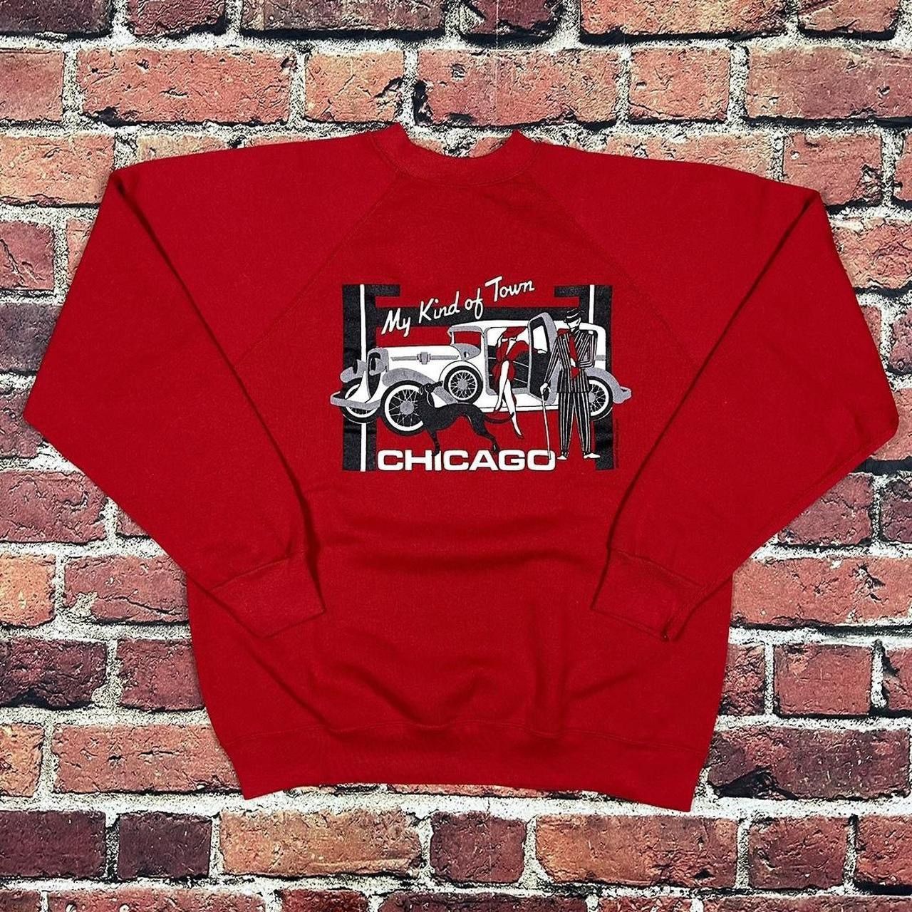 Tultex Vintage Chicago My Kind of Town Sweatshirt 1989 Gangster Size US L / EU 52-54 / 3 - 1 Thumbnail