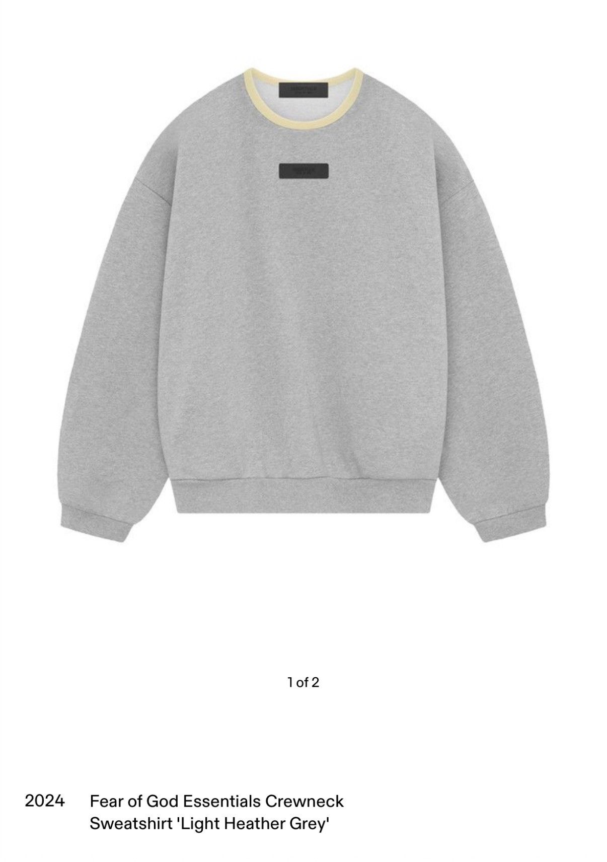 Essentials × Fear of God FOG ESSENTIALS SWEATSHIRT - XL Size US XL / EU 56 / 4 - 3 Thumbnail