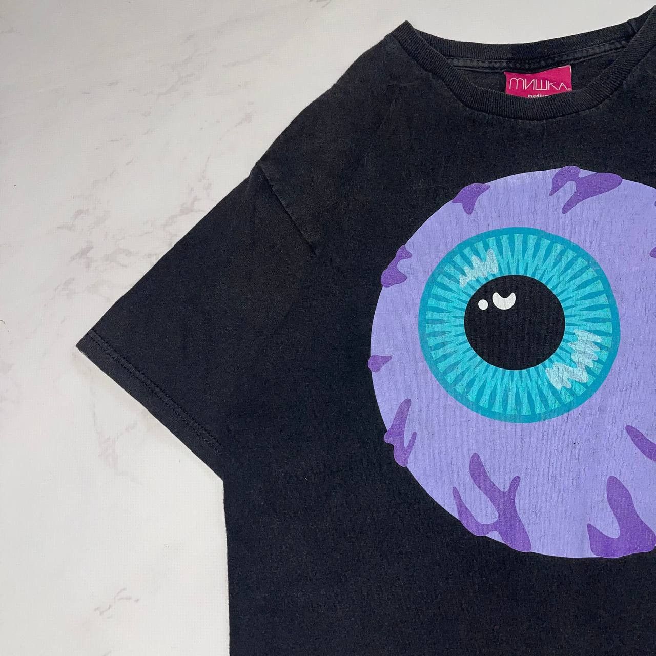Mishka Mishka Purple Eyeball T-Shirt Size Medium Size US M / EU 48-50 / 2 - 3 Thumbnail