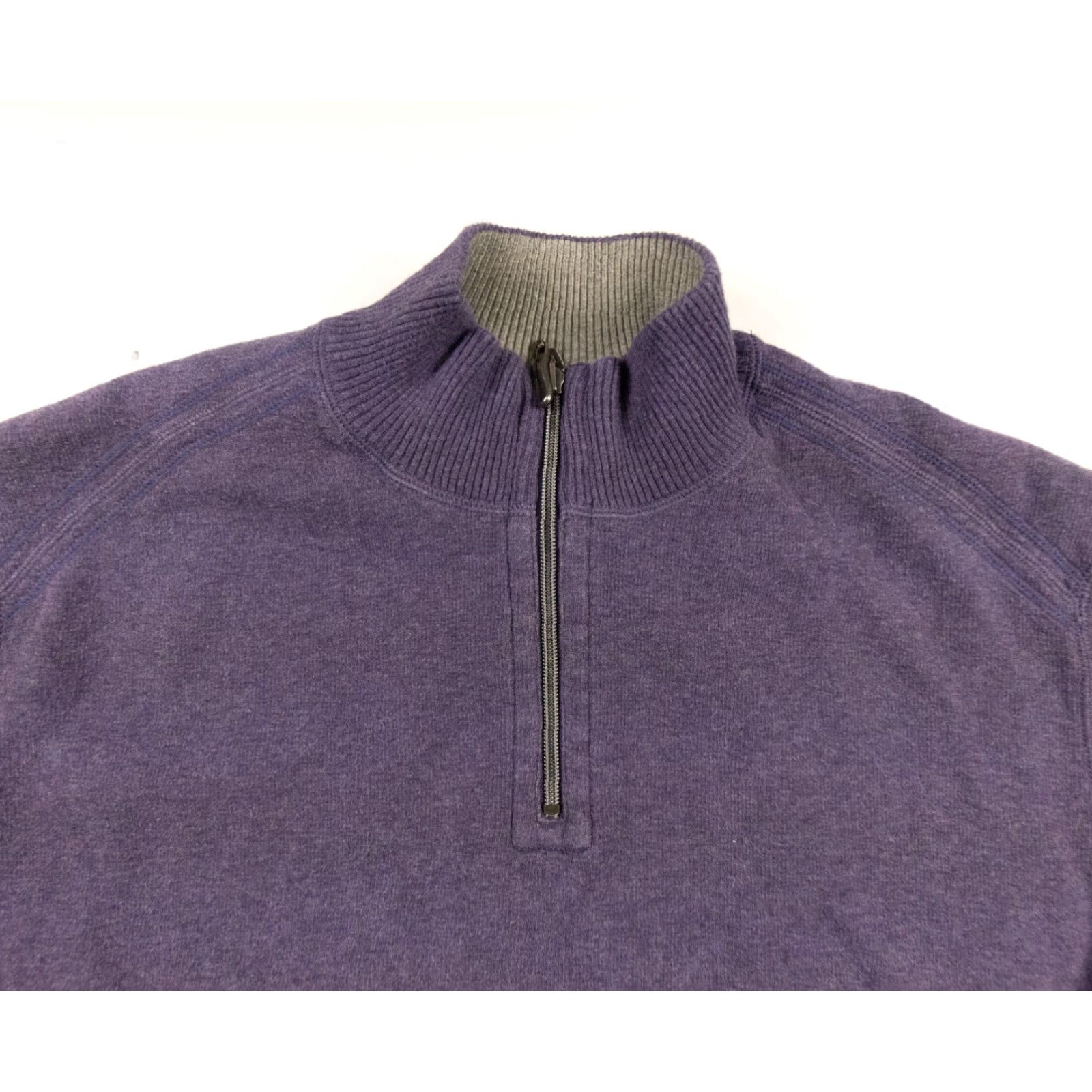 Tommy Bahama Tommy Bahama Men's Reversible 1/4 Zip Sweater Large Purple Preppy Size US L / EU 52-54 / 3 - 2 Thumbnail