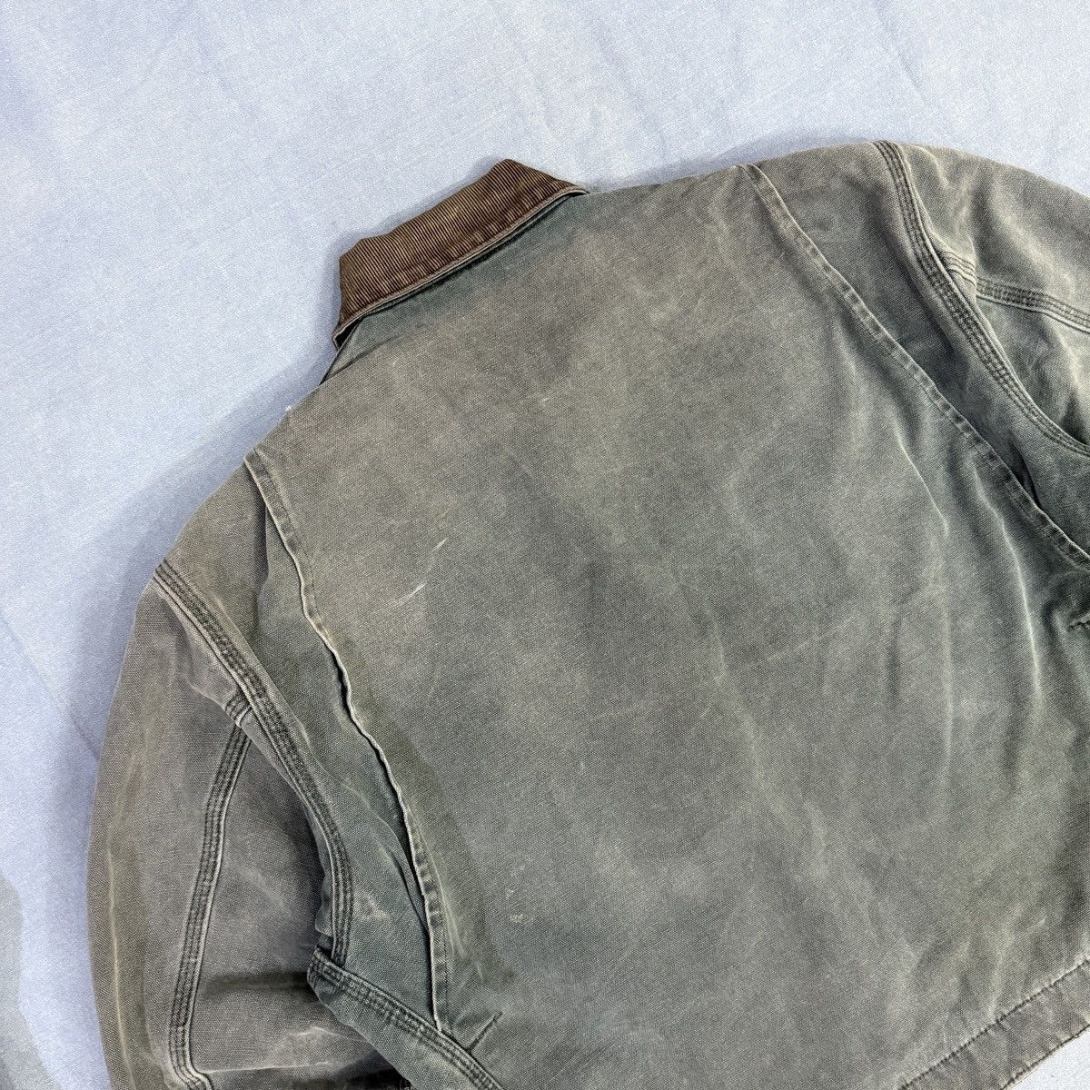 Carhartt 90s Rare💥 Sun Faded Carhartt HTG Detroit Jacket Size US L / EU 52-54 / 3 - 14 Thumbnail