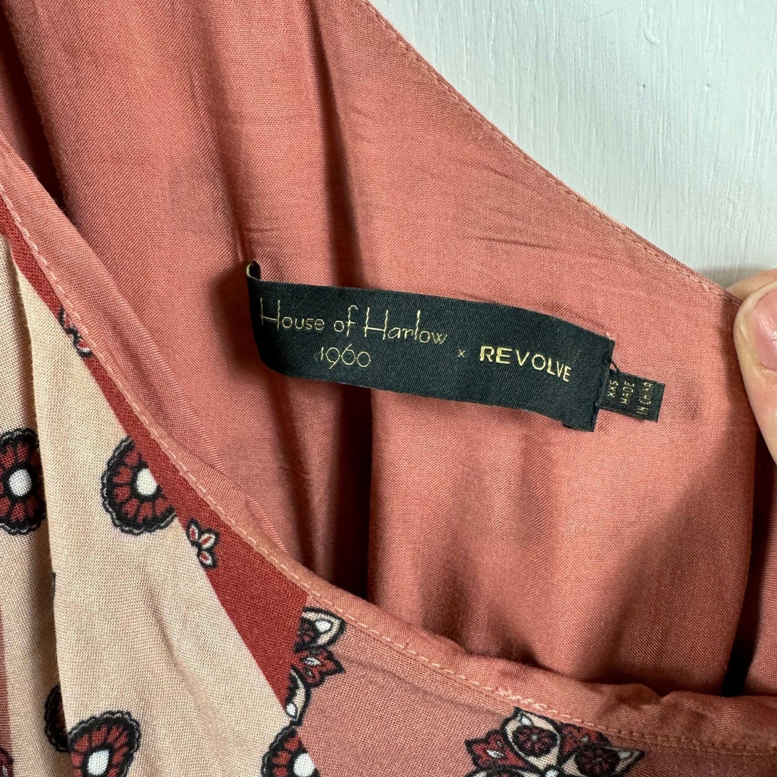 House of Harlow House Of Harlow 1960 Lea Dress in Rose Patchwork Midi Size XXS / US 00 / IT 34 - 6 Thumbnail
