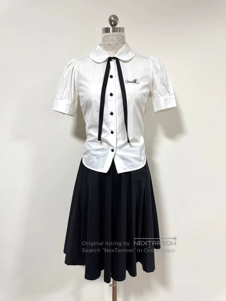 Vivienne Westwood Vivienne Westwood size 2 Black double Saturn buckle A-line Size 24" / US 00 / IT 34 - 6 Thumbnail